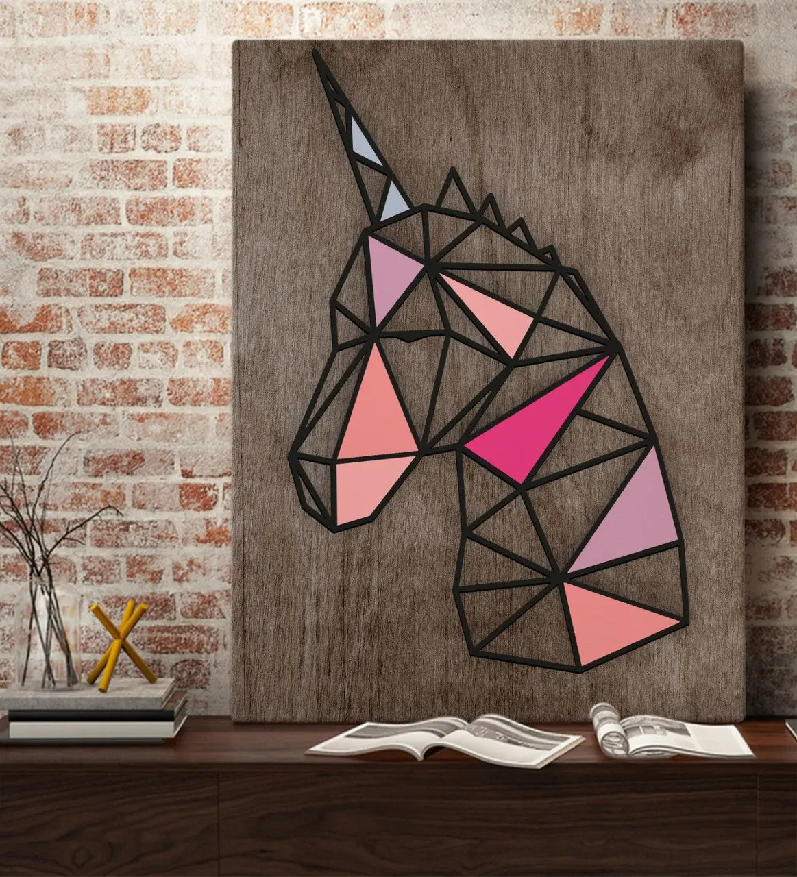 

BK Home Unicorn Design Canvas Table 70x100cm-2