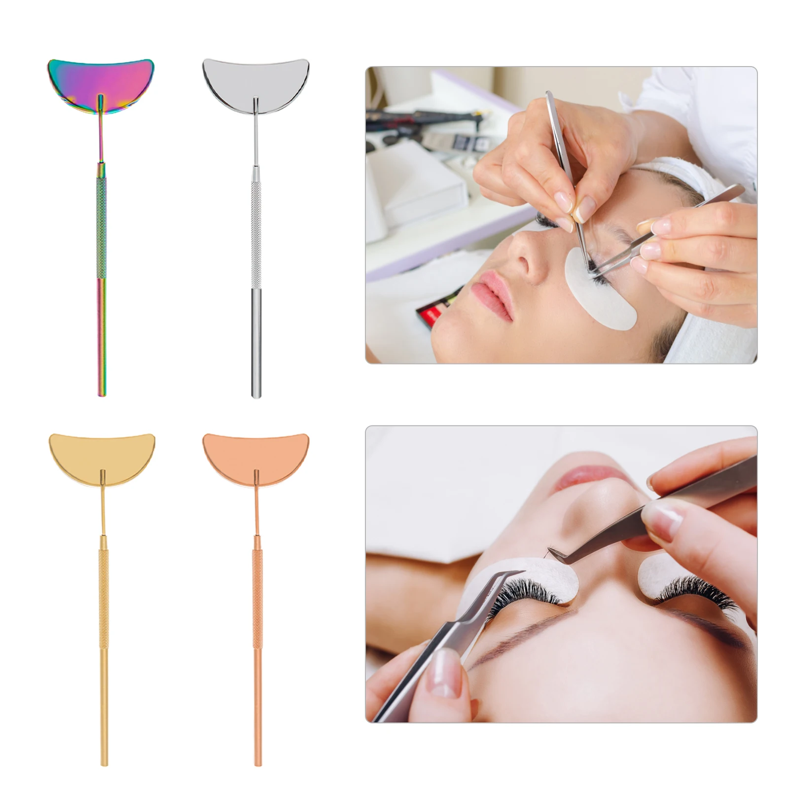 

Eyelash Mirror Large Makeup Mirror Magnifying Beauty Long Handle Mirror For Checking False Eyelashes Tools Extension Makeup Tool