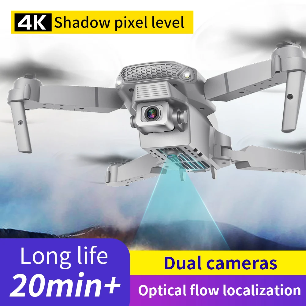 

Drones with Camera 4k HD UAV Dual Camera Folding Aircraft Remote Control Fixed Height E88 RC Foldable Quadcopter Dron Gift Toy