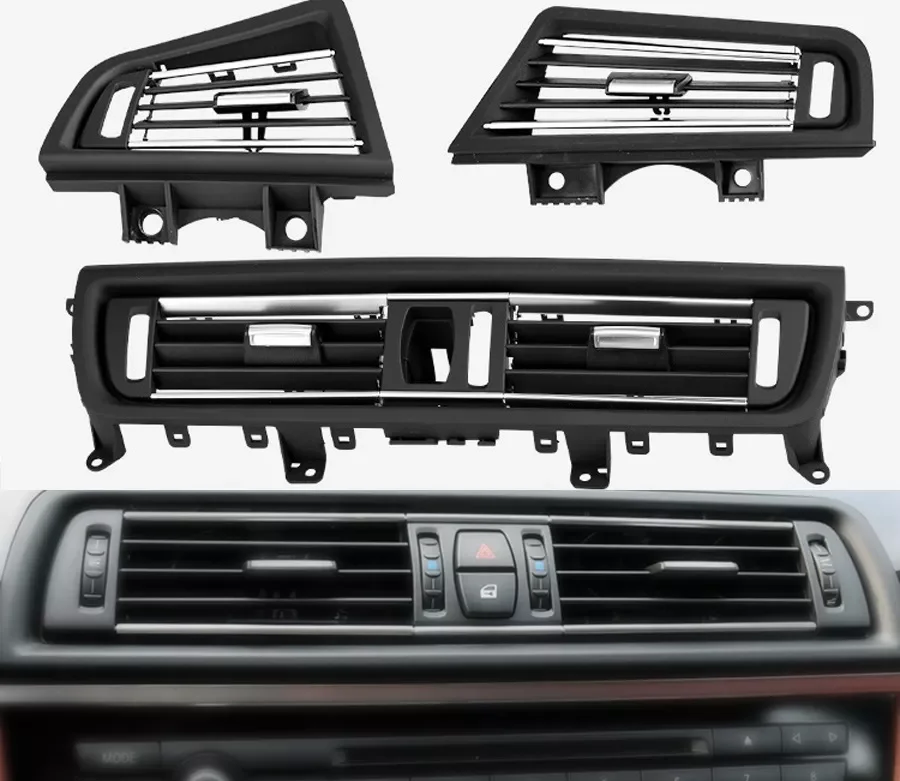 

Replacement Center/Left/Right Air Outlet Ventilation Hole Panel Grill Cover Fitting Parts for BMW 5 Series F10 F11 F18