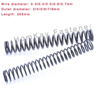 1235pcs 305mm y shaped compression spring long pressure spring wd 0 30 40 50 60 7mmod 345678mmlength 305mm