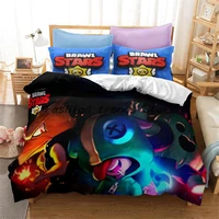 3d anime cartoon stars bedding set game duvet cover set with pillowcases for kids children bed linen cute bed sets drop ship