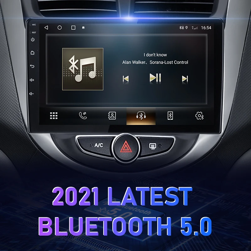 Автомагнитола 2 Din Android 11 мультимедийный видеоплеер для Hyundai Solaris 1 2010-2016 с