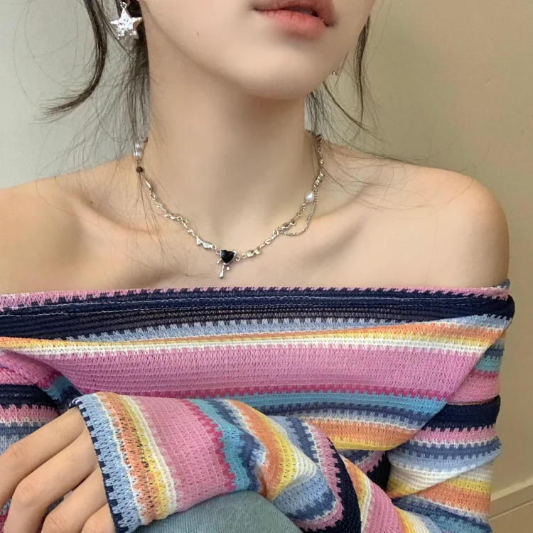 

Женское Ожерелье-чокер с подвеской в виде сердца