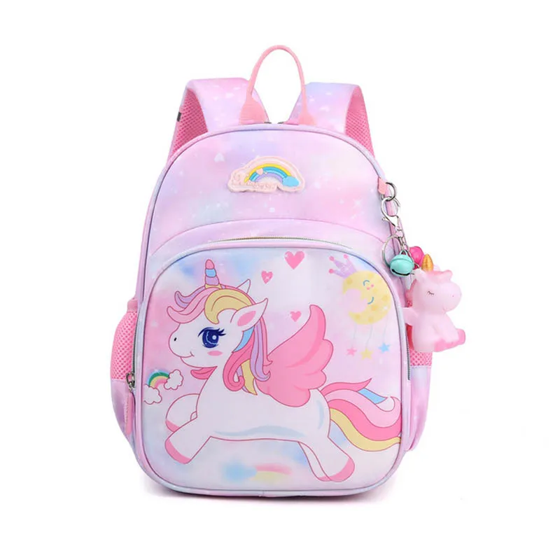 New Unicorn Backpack For Girls Cartoon Pink Princess School Bags Kids Satchels Kindergarten Bookbag Mochila Infantil Escolar