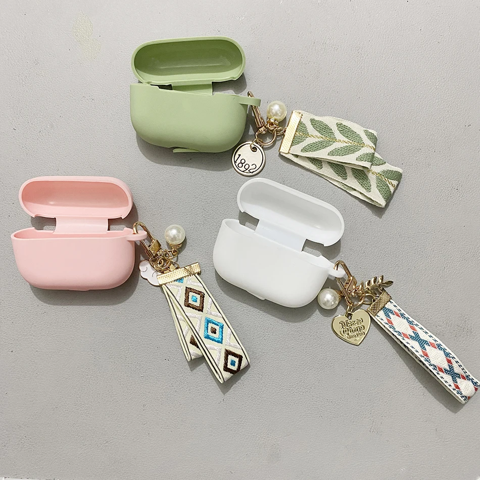 

For Xiaomi Redmi buds 3 PRO / buds 3 lite Cases Fashion Canvas Pendant headphone case AirDots 3 PRO silicone Earphone Cover