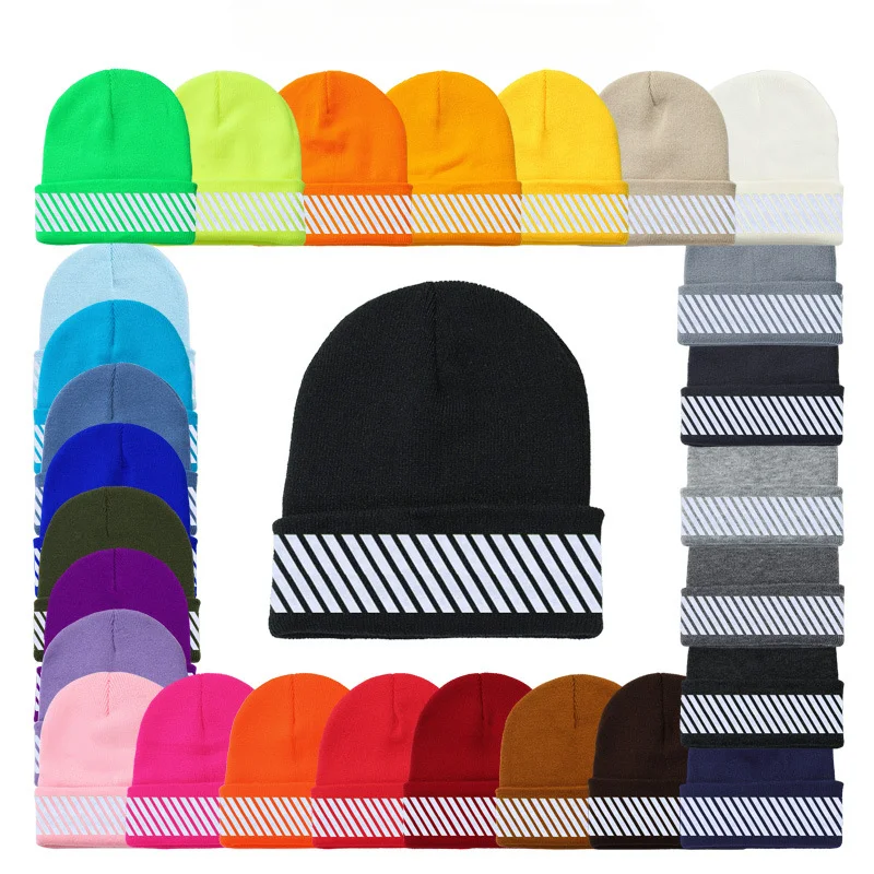 

Winter Hats for Woman New Knitted Fluorescent Cute Hat Girls Autumn Female Caps Warmer Bonnet Ladies Casual Cap