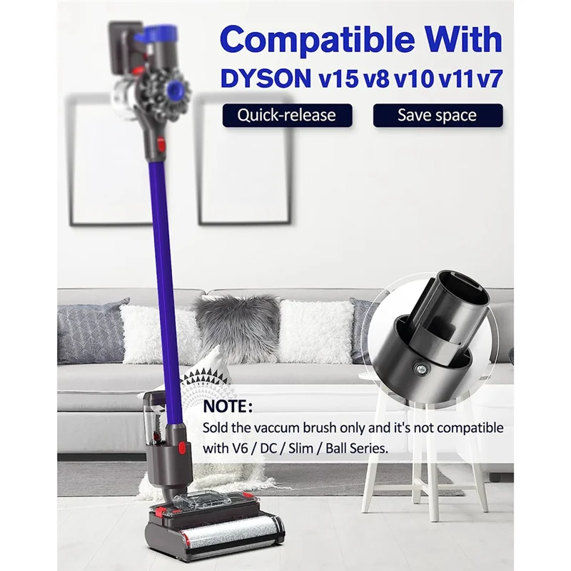 Электрическая насадка для влажной и сухой уборки пылесоса Dyson V15 V8 V7 V10 V11