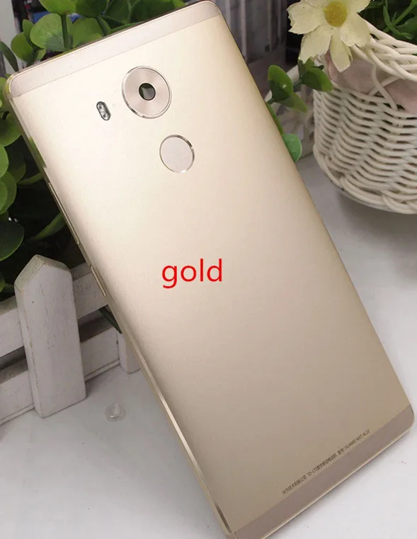 

Для Huawei Mate 8 Mate8 MT8 с отпечатком пальца корпус металлическая задняя крышка батарейного отсека запасная задняя крышка