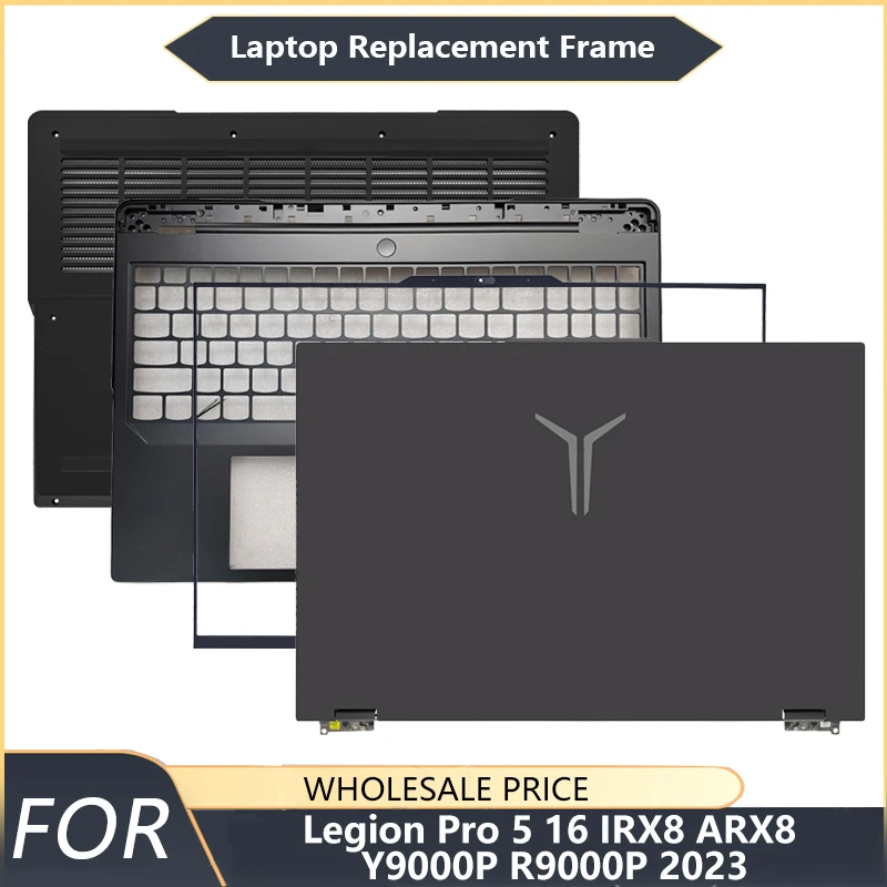 Фото Новинка для Lenovo Legion Pro 5 16IRX8 ARX8 Y9000P R9000P 2023, задняя крышка ЖК-дисплея для ноутбука, передняя панель, упор для рук, нижняя клавиатура №1