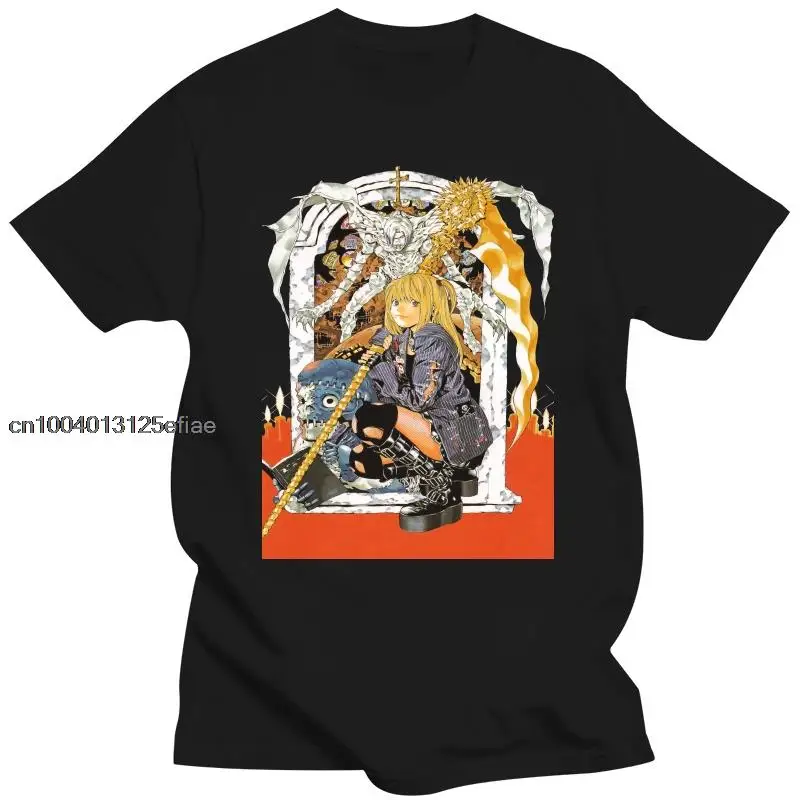 

Death Note T-Shirt Misa Amane Anime Horror Ryuk Light Yagami Print T Shirt Men Women Hip Hop Novelty Tees Man Brand Clothing Top