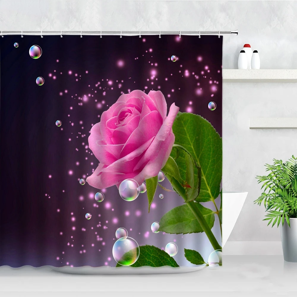 

Curtain Set Multi Floral Pattern Printed Shower Curtain Fantasy Floral Shower Bathroom Waterproof Curtain Home Decor Banheiro