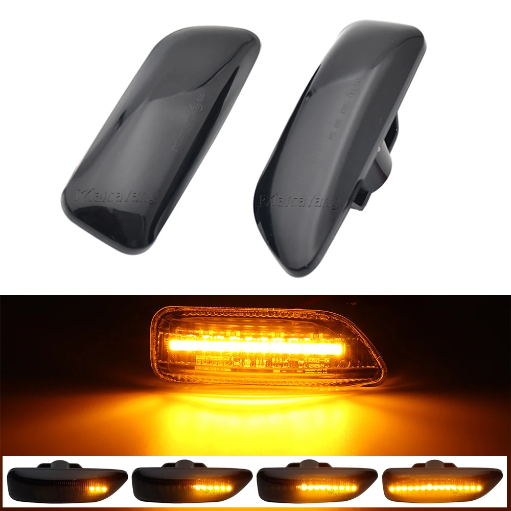 

2Pcs Car Led Dynamic Light For Volvo XC90 MK1 2003-2009 Prefacelift XC70 V70 MK2 (SW) S60 MK1 S80 MK1 Side Marker Indicator Lamp