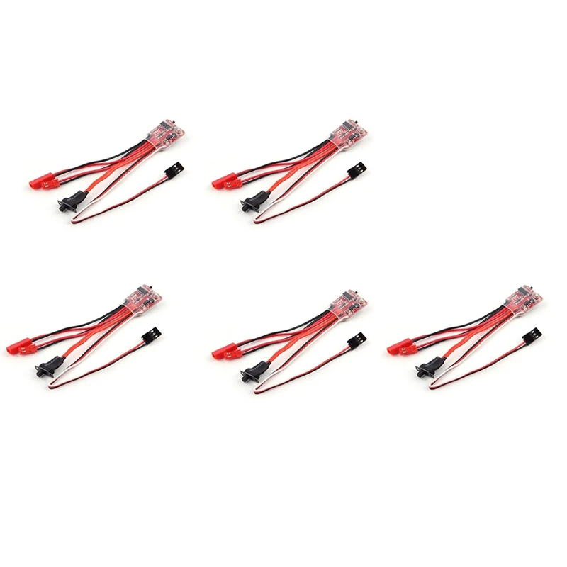 

5 Pcs RC ESC 30A 4-8V Brush Motor Speed Controller 1/16 1/18 For Climbing RC Car Ship Tank Mini 4Wd WPL Car