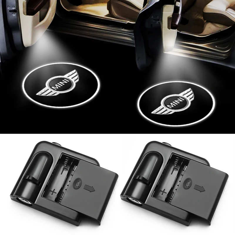 

1/2pcs LED Car Door Welcome Light Laser Projector Logo Ghost Shadow Lamp Decor Accessories For Bmw Mini Cooper S One R50 R53 R56