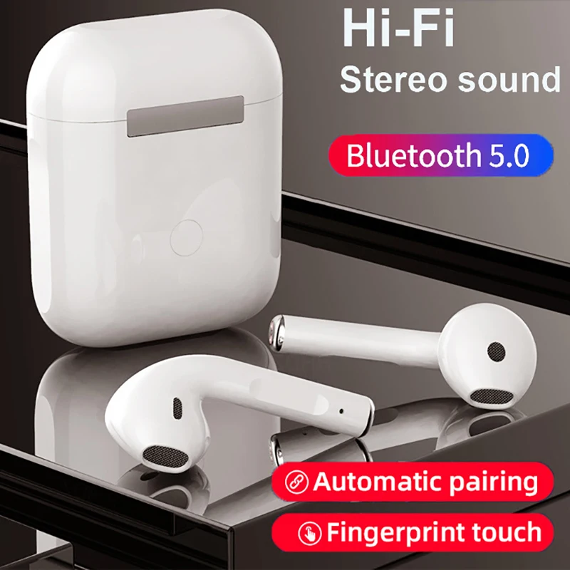 

Bluetooth Earphones i12 TWS Sports Earpoddings Wireless Headsets Stereo Wireless Bluetooth Earphone With Charging Box for All Ph