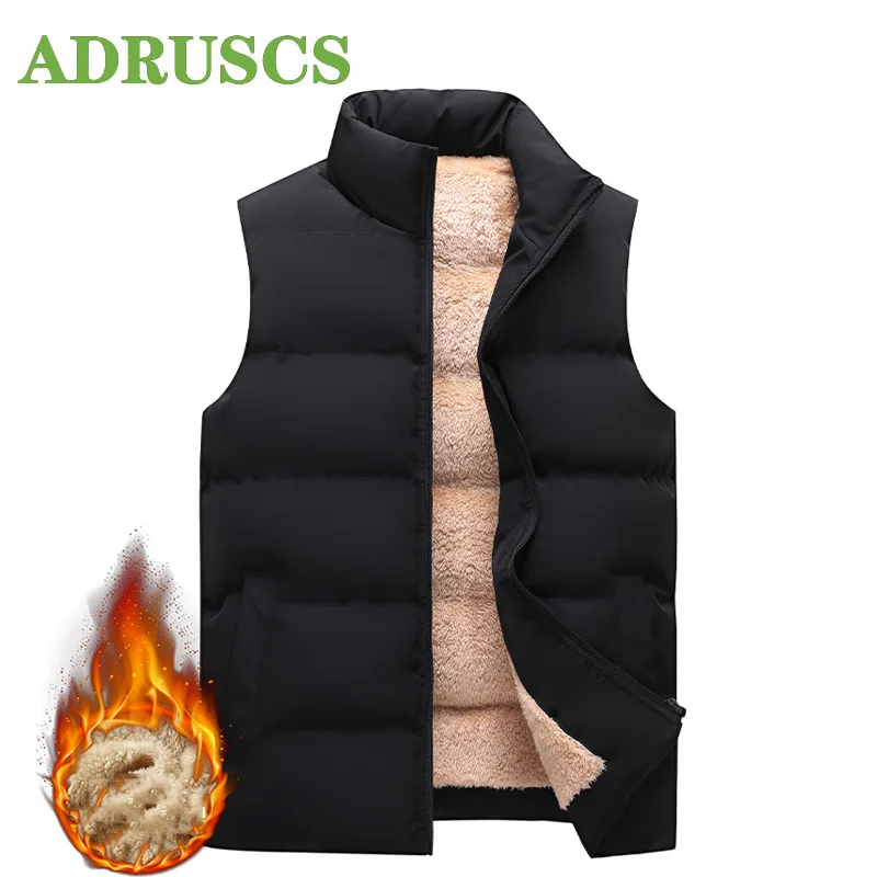 

Plus size cashmere Men Sleeveless Vest Jackets Fashion wool vest Male Cotton-Padded Vests Coats Men Warm Waistcoats Clothing 6XL