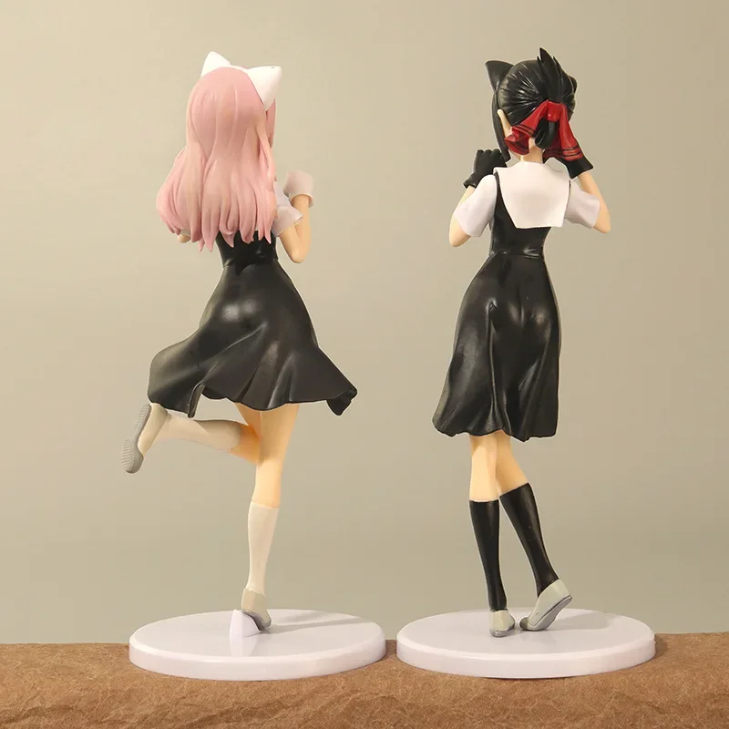 2 вида аниме Love Is War фигурки Shinomiya Kaguya Fujiwara Chika милые кошачьи уши стоячие красивые