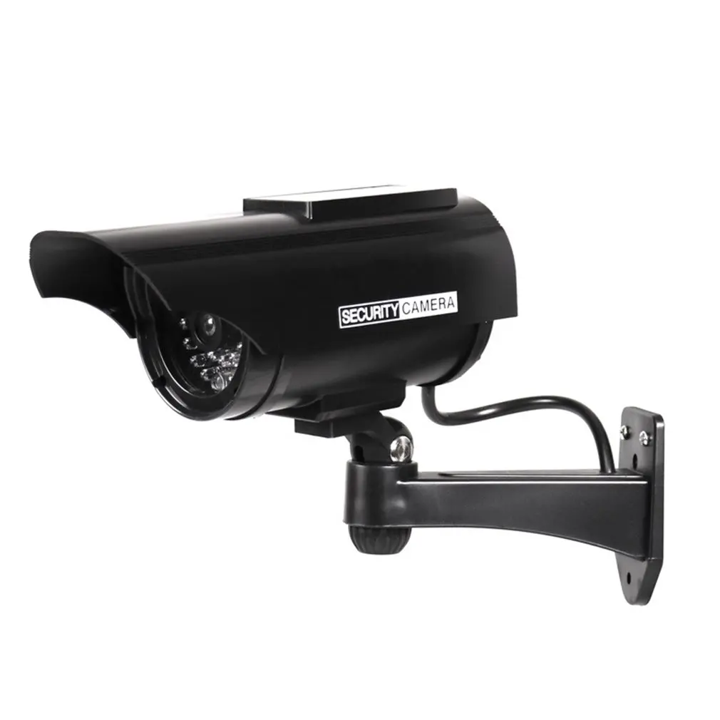 

Dummy Camera Waterproof Outdoor Indoor Security Solar Powered CCTV Surveillance Camera With Flashing Red LED