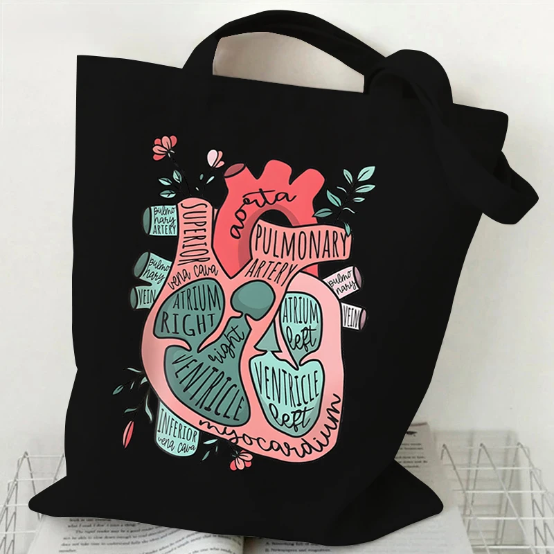 Холщовые сумки-тоуты с принтом в ассортименте