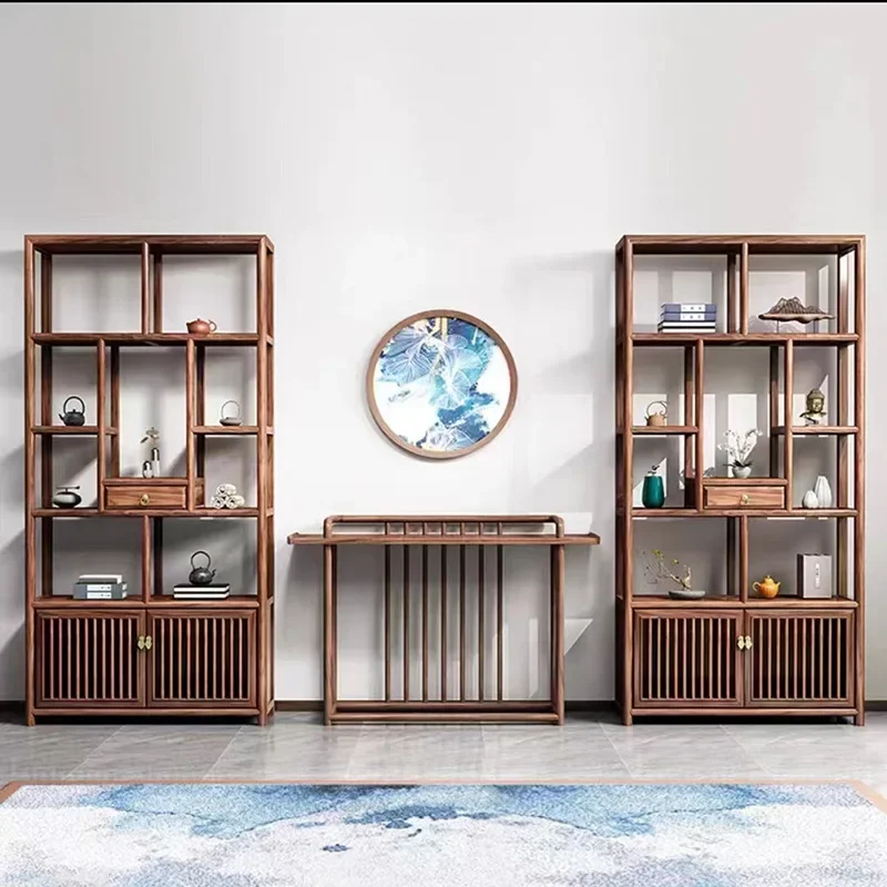 НОВЫЕ антикварные полки в китайском стиле из массива дерева старинном павильон