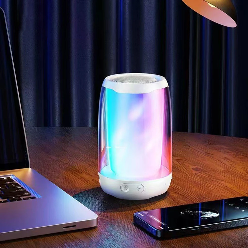 Модный беспроводной мини-динамик с цветной планкой, портативный маленький усилитель, динамик для пляжного лагеря