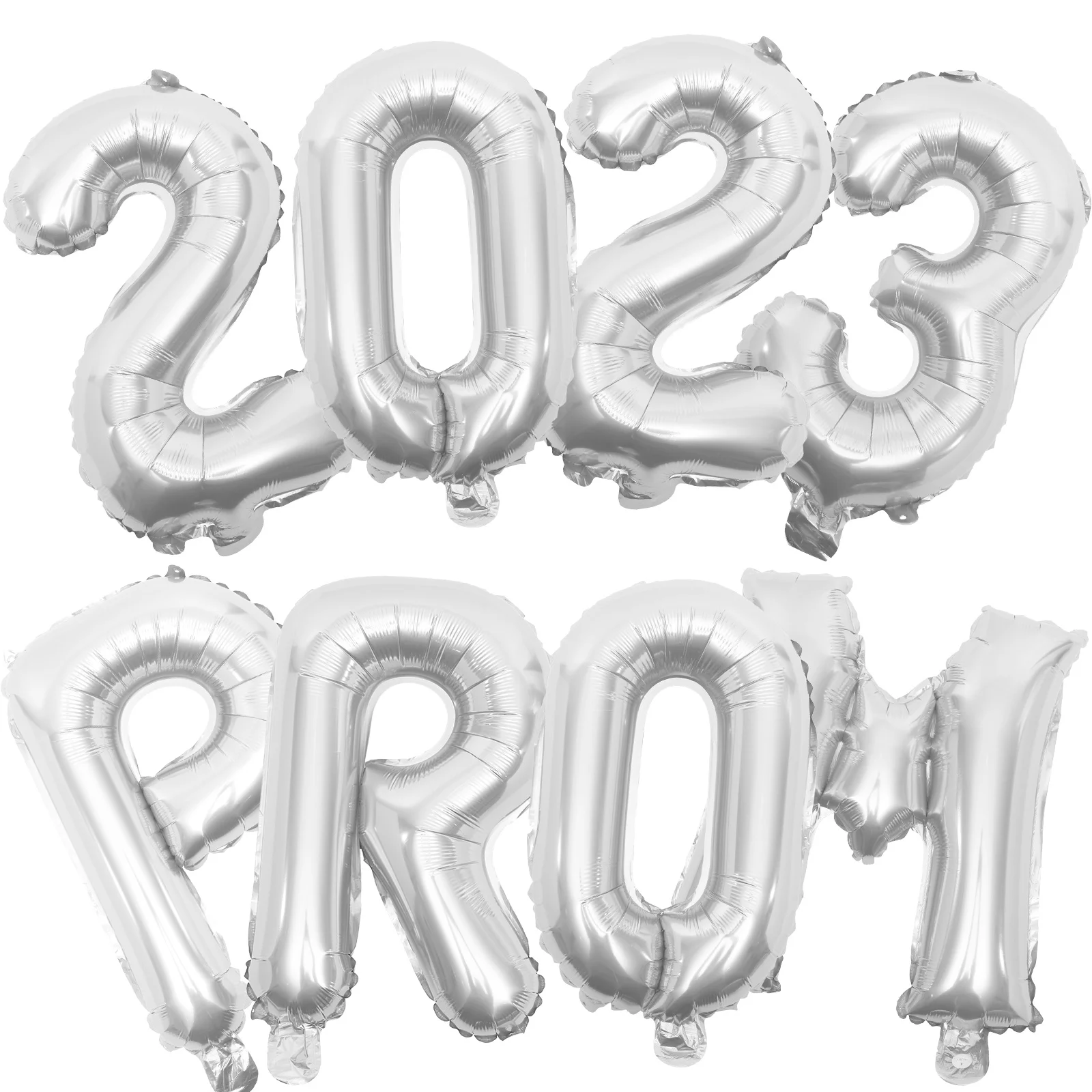 

Balloons Party Graduation New Decorations Year Supplies Happy Helium Delivered Silver Number Decorative Balloon Prom Decoration
