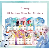 5pcs 3d earring stickers disney collection princess elsa frozen and more diy cartoon kids shiny earrings stud earrings stickers