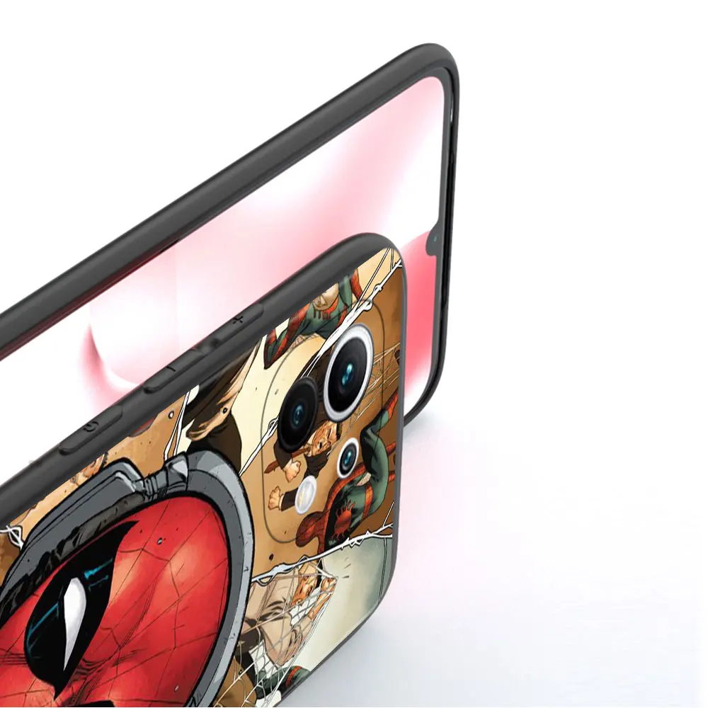 For Xiaomi POCO 11T X3 NFC 10T F4 GT X4 MI 11 lite M3 F3 9T M4 Pro 5G Celulares Fundas Marvel Funny Deadpool VS SpiderMan |