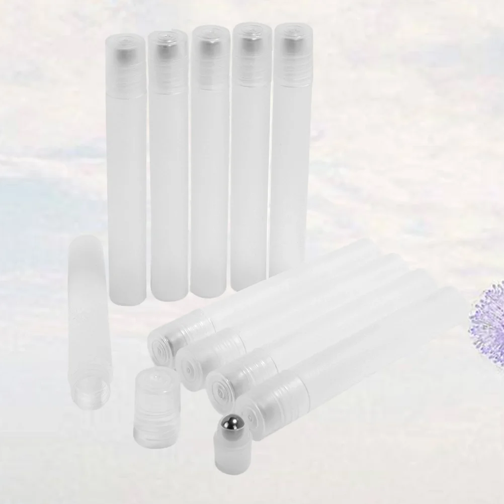 

10pcs Empty Roller Bottles Refillable Roll on Bottles Bottle for Essential Oil Lip Balm 10ML Arabic perfume
