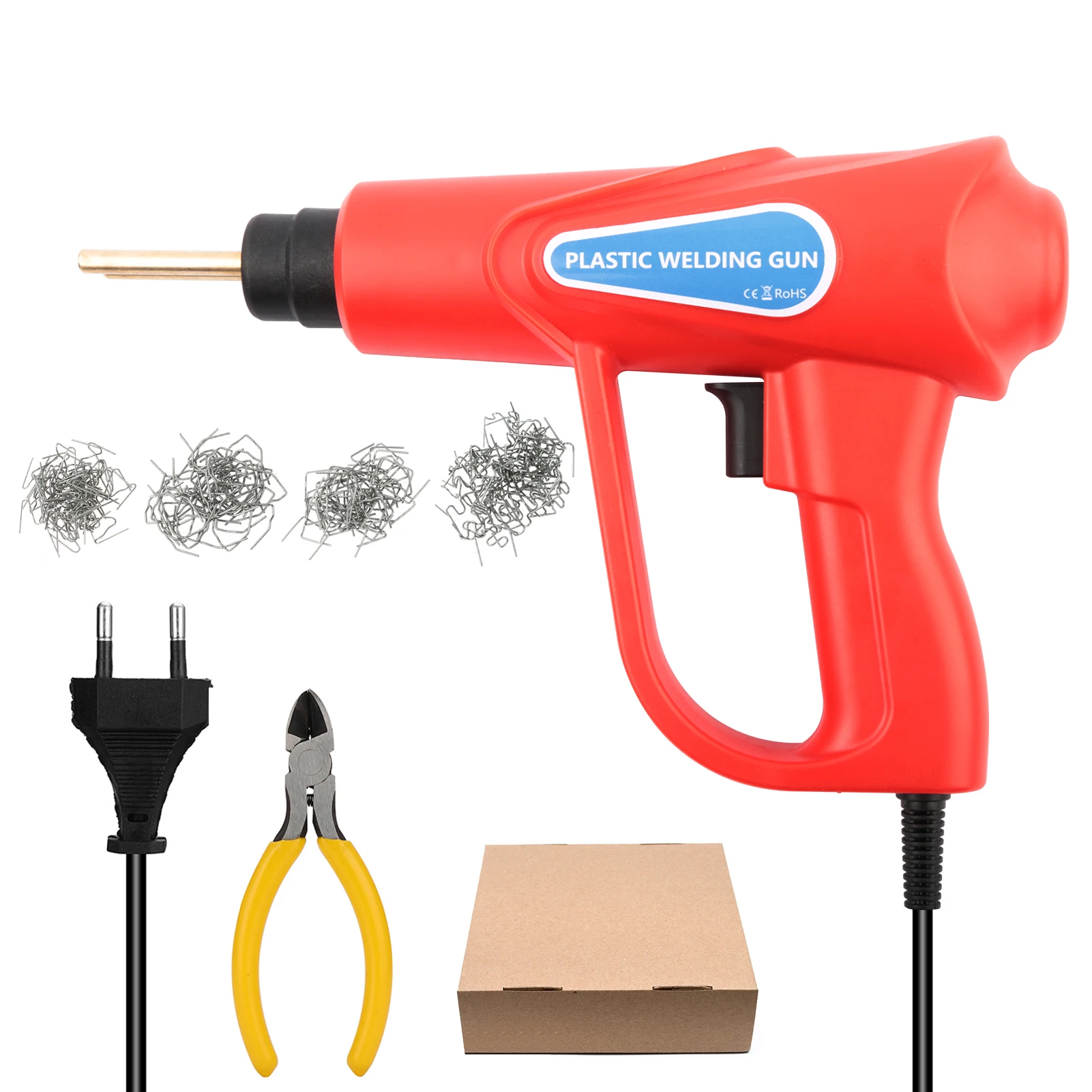 

70W Hot Stapler Plastic Welding Machine Car Bumper Repair Kit Flat/Outside Corner/Inside Corner/Wave Staples Welder Gun