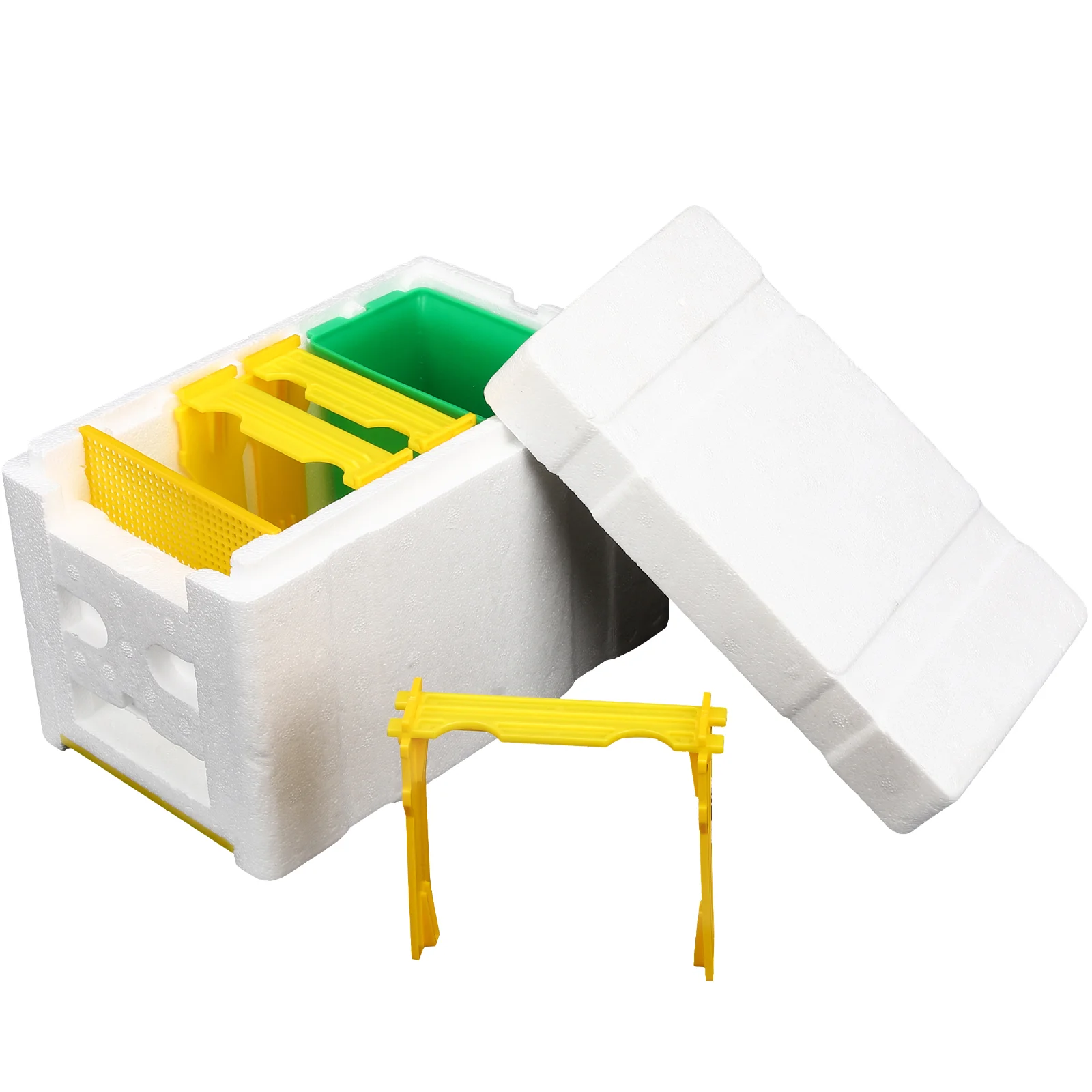 

Pollinating Box Terrarium Starter Beehive Honeybees Feeder Foam Beekeeper Beehive Bluebird Feeder Mealworms