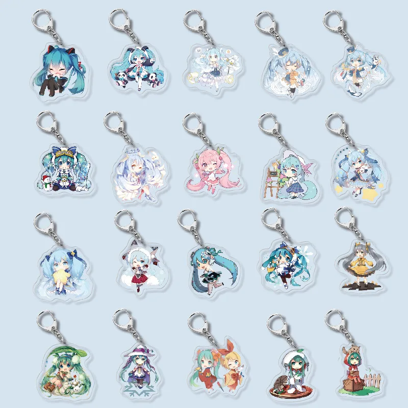 

20Pcs/lot Japan Anime Deep Sea Girl Keychain Cartoon Demon Slayer Figure Pendant Keyring Collection Christmas Gift Wholesale