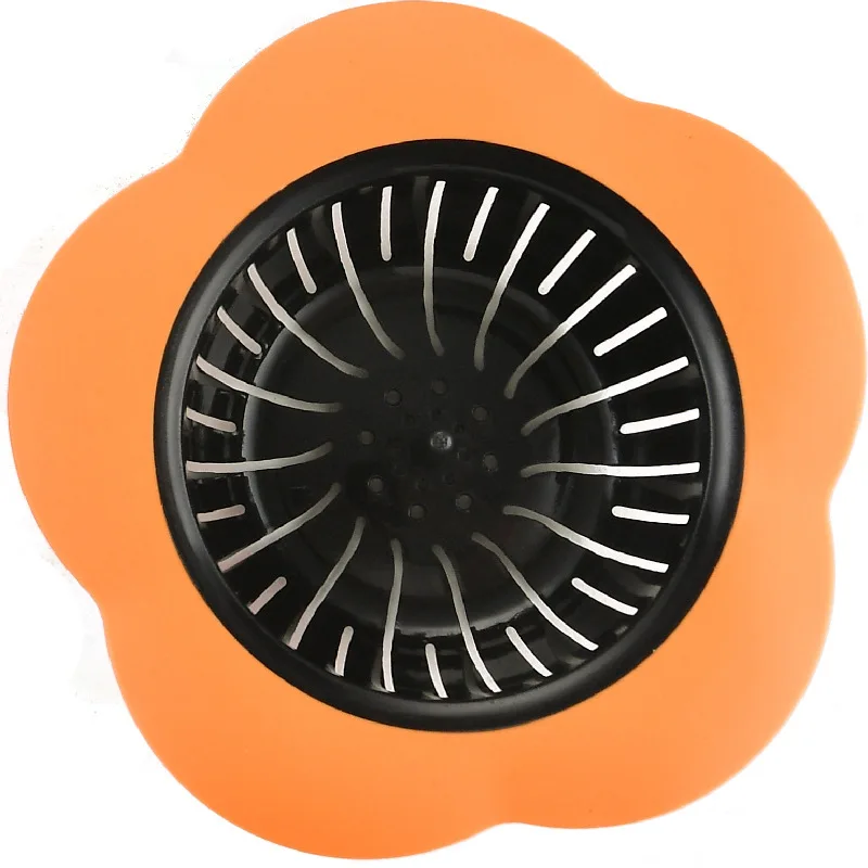 

New Plastic Plum-flower Type Floor Drain TPR Sink Filter Environmental Protection Non-toxic Household Bathroom Products CW432