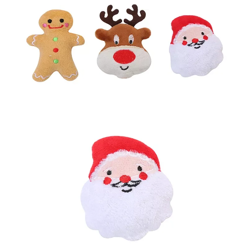 

2022 Chew Toy Santa Claus Elk Interesting Molar Tooth Cleaning Natural Latex Dog Toys Pet Supplies
