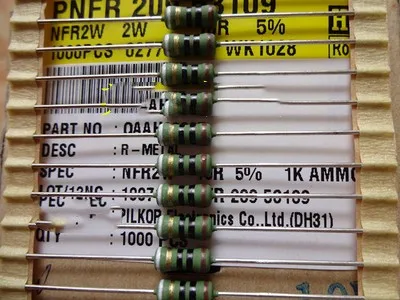 Медный ножной небольшой резистор высокой мощности PR02 2W10R 2W 10R