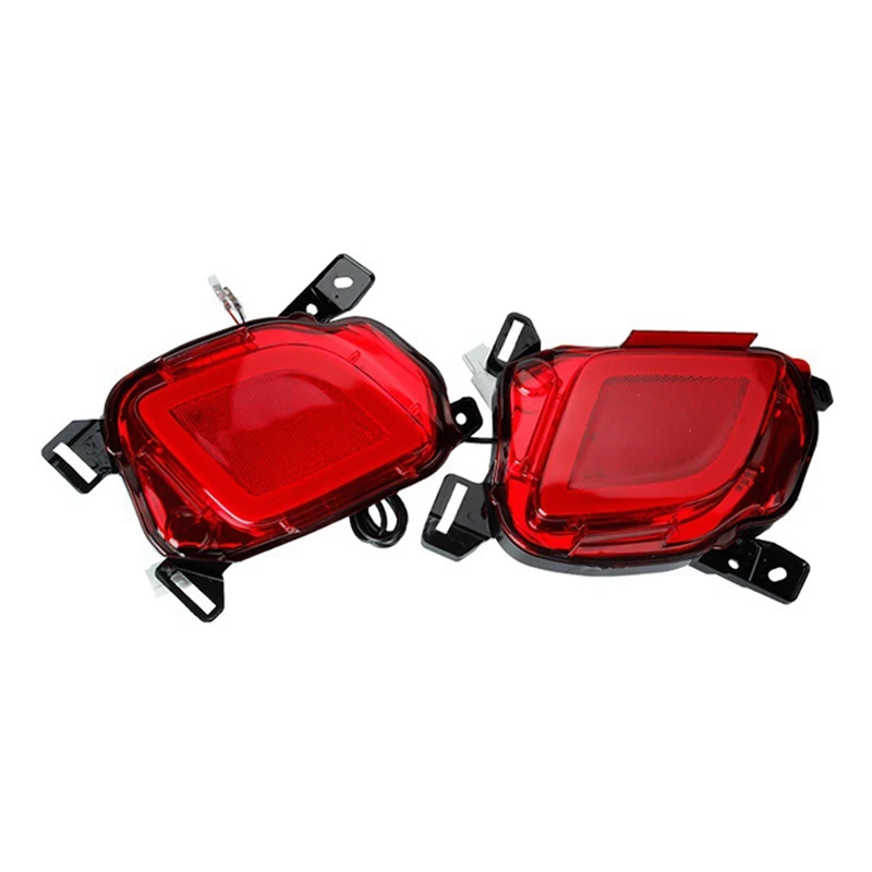 

1 пара отражатель светодиодный задний бампер противотуманные фары стоп светильник сигнал поворота для Toyota Highlander 2015 2016 2017 2018 2019