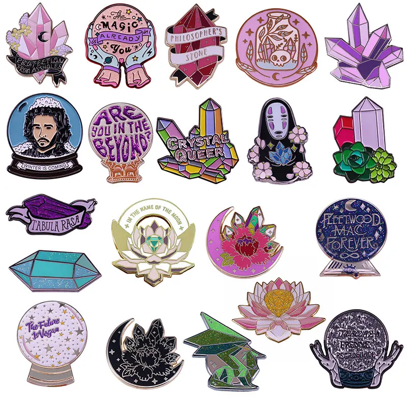 

Protection From Assholes Enamel Pins Collect Magic Crystal Ball Metal Cartoon Brooch Backpack Hat Bag Collar Lapel Badges