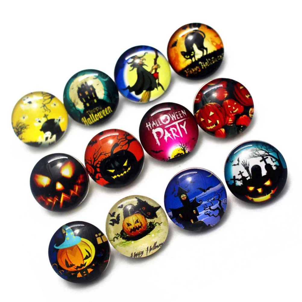 

Buttonsglasssewing Button Snap Crafts Flatback Round Decorative Pumpkindecor Scrapbooking Diy Assorted Style Clothing Jewelry