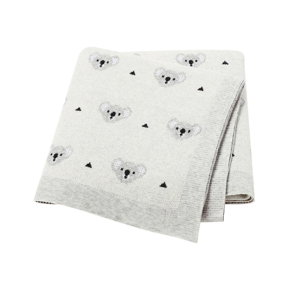

Baby Blankets Super Soft 100%Cotton Knitted Newborn Swaddle Wrap Sleepsack for Stroller Basket 100*75cm Infant Boy Girl Cellular
