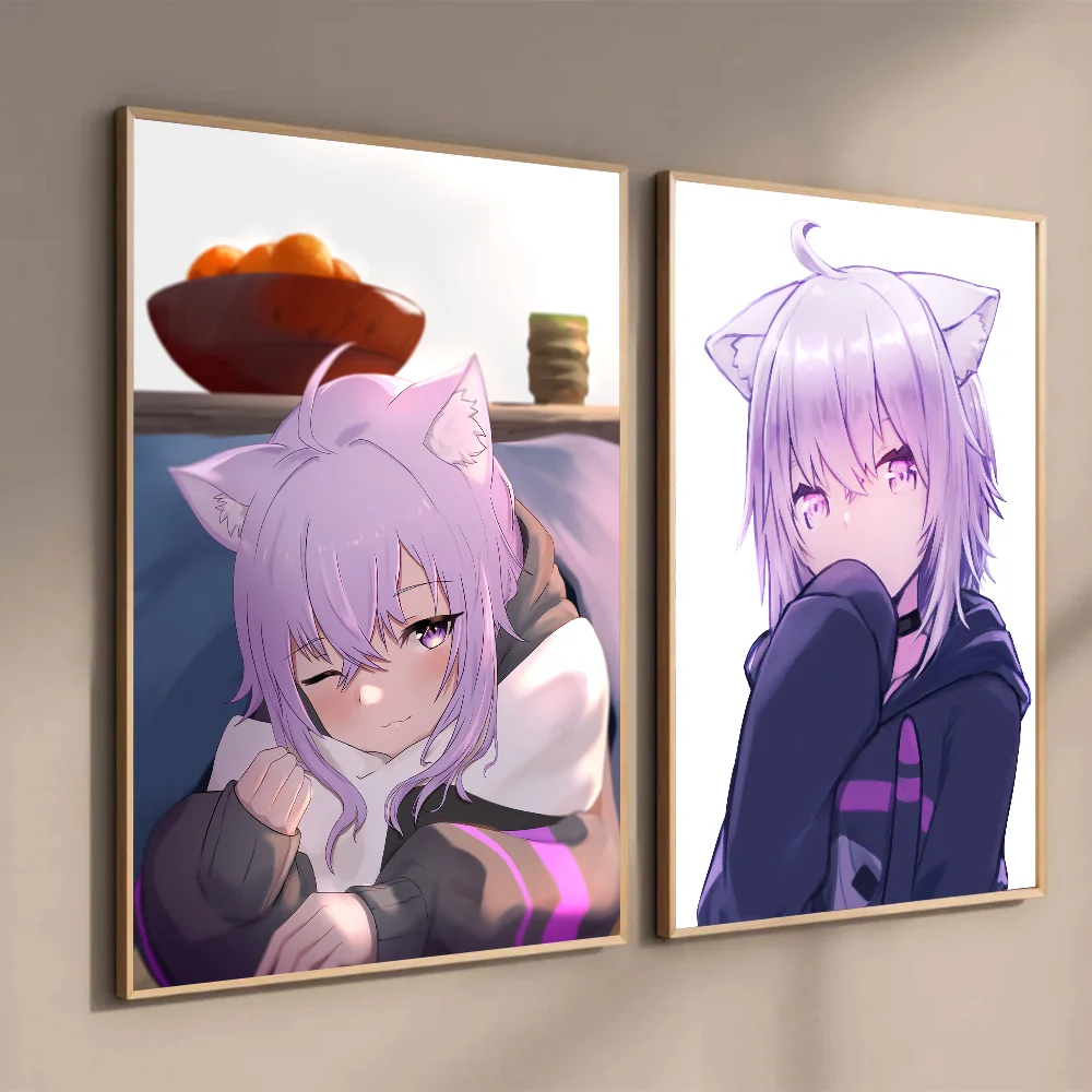 1 шт. Nekomata Okayu Hololive девушка плакат самоклеящаяся искусство детской Кофейни Бар