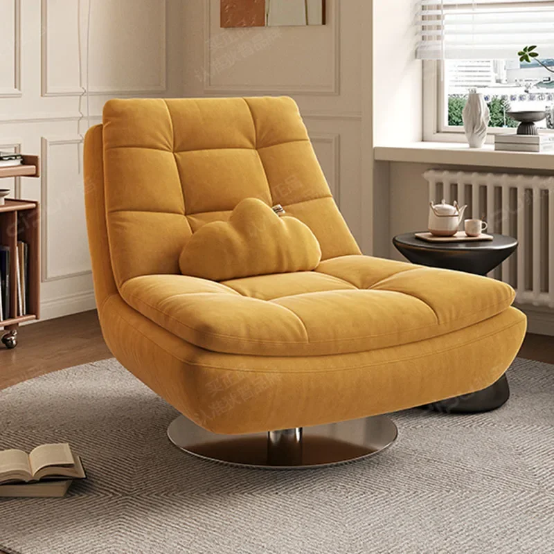 Удобный одноместный диван-стул мягкий черный ленивый напольный диван