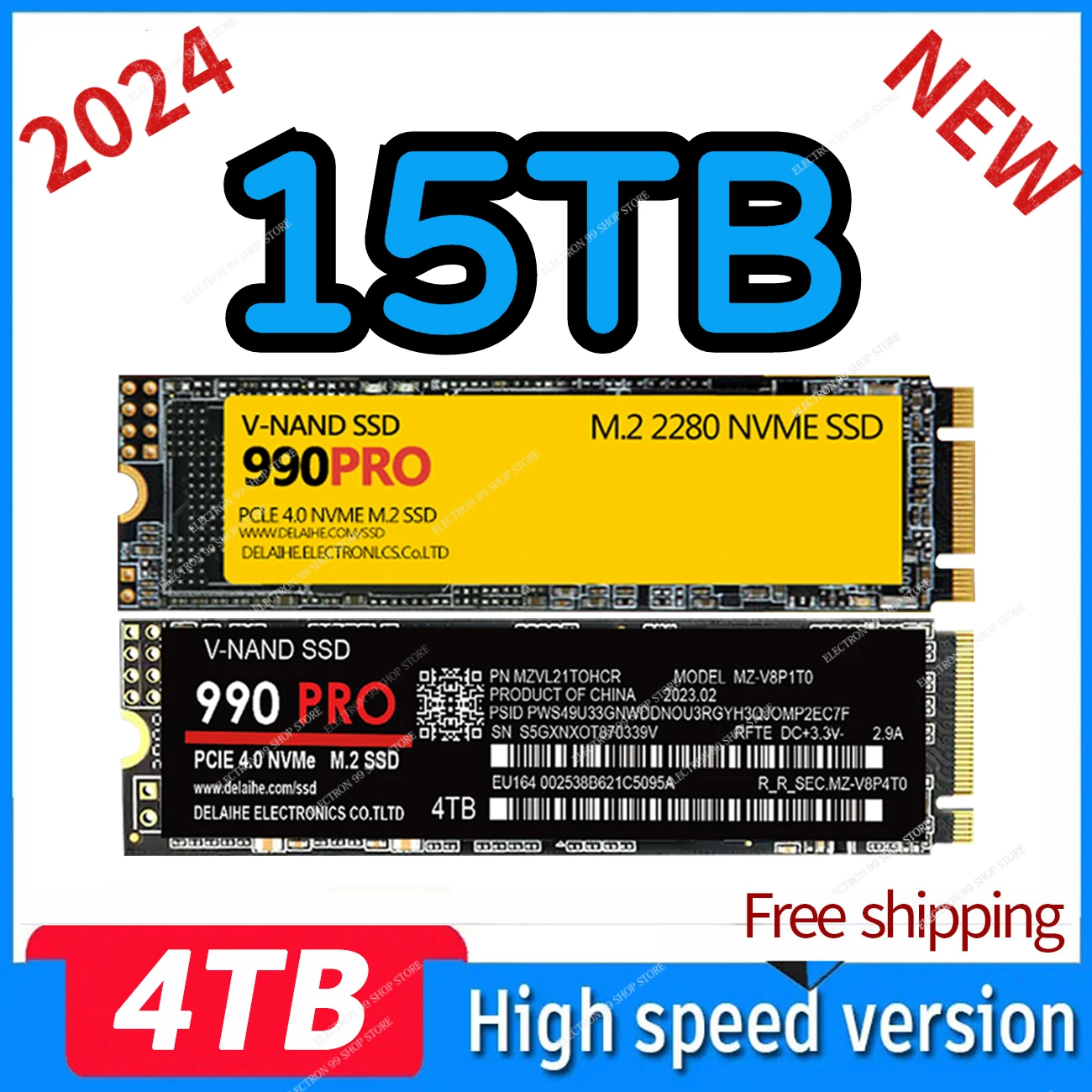 

2023 SSD M2 NVME 8TB 4TB 980 EVO Plus 990 500GB Internal Solid State Drive 1TB hdd Hard Disk 990 PRO M.2 2TB for laptop Computer