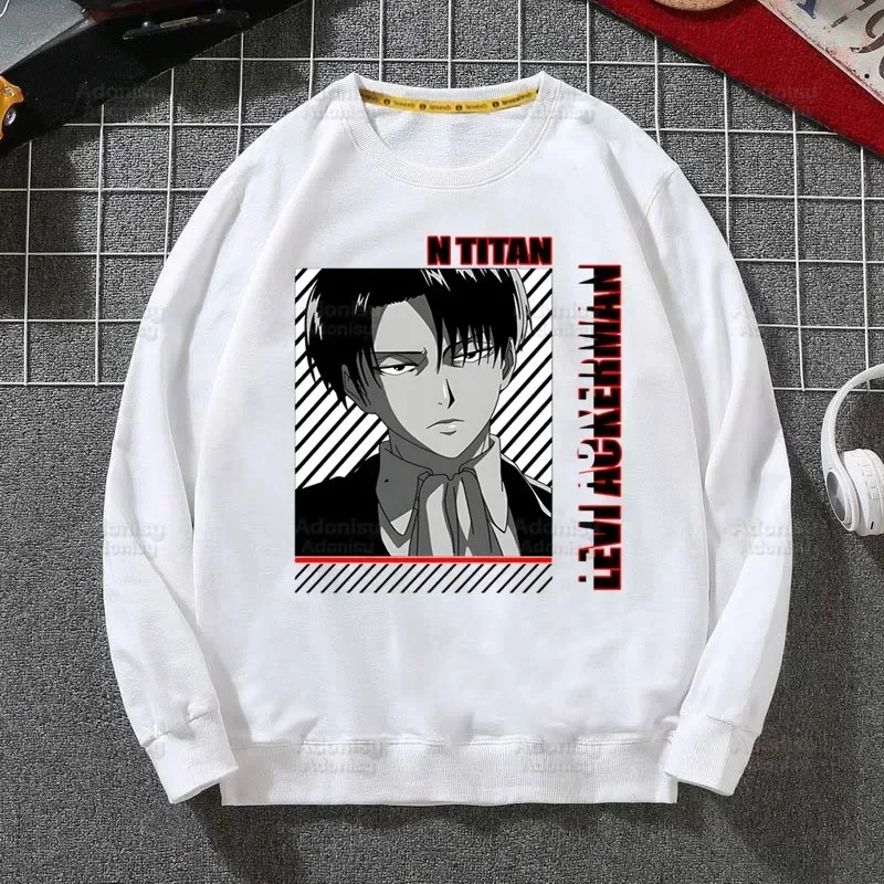 Толстовка мужская в стиле хип-хоп с капюшоном атака на Титанов