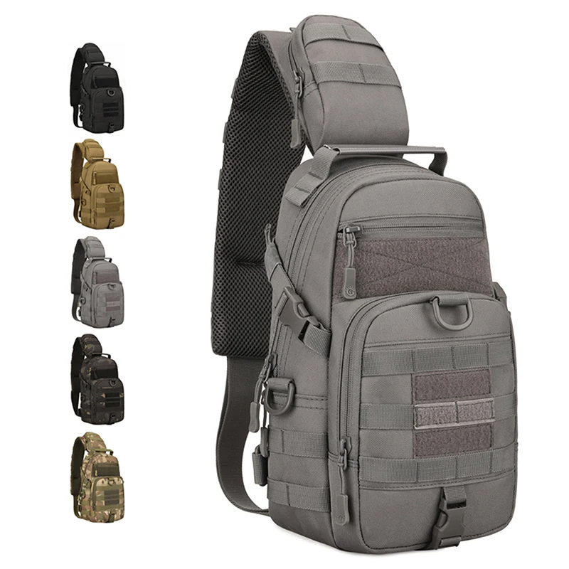 

Тактическая нагрудная Сумка-слинг Protector Plus, военная нейлоновая сумка через плечо Molle, мужская сумка через плечо, военная сумка для активного ...