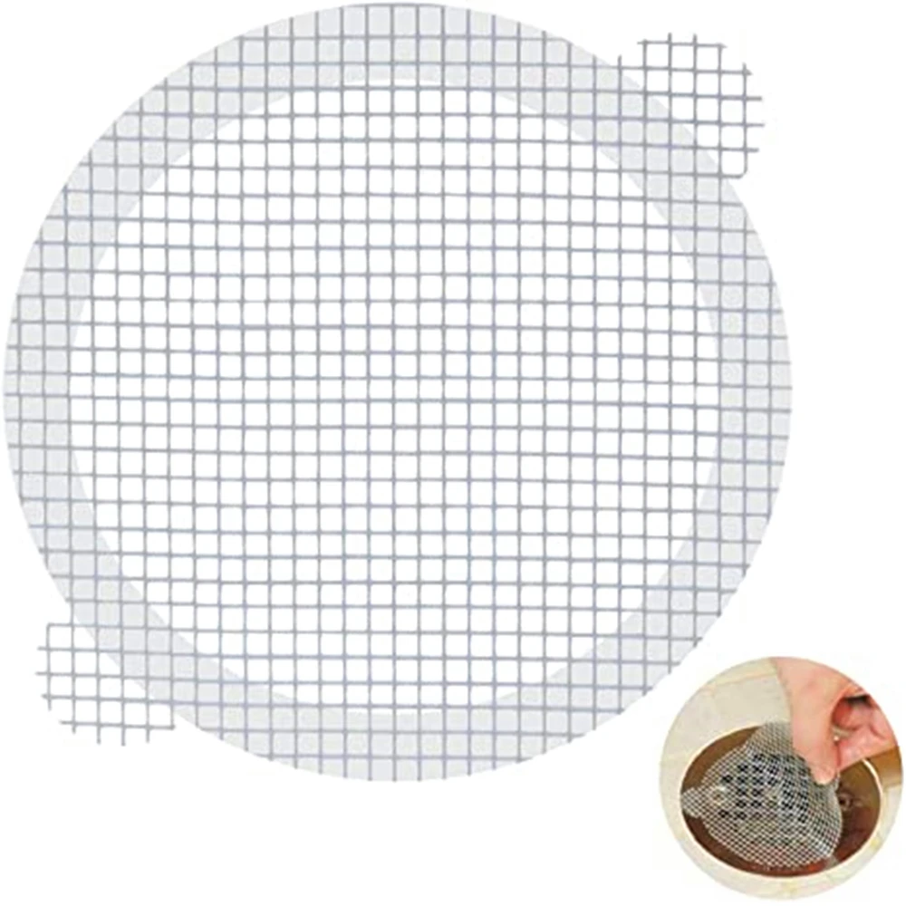 

25 Pack Disposable Shower Drain Hair Catcher Mesh Stickers Strainer Floor Drain Cover Kitchen Bathroom Hair Cleaning