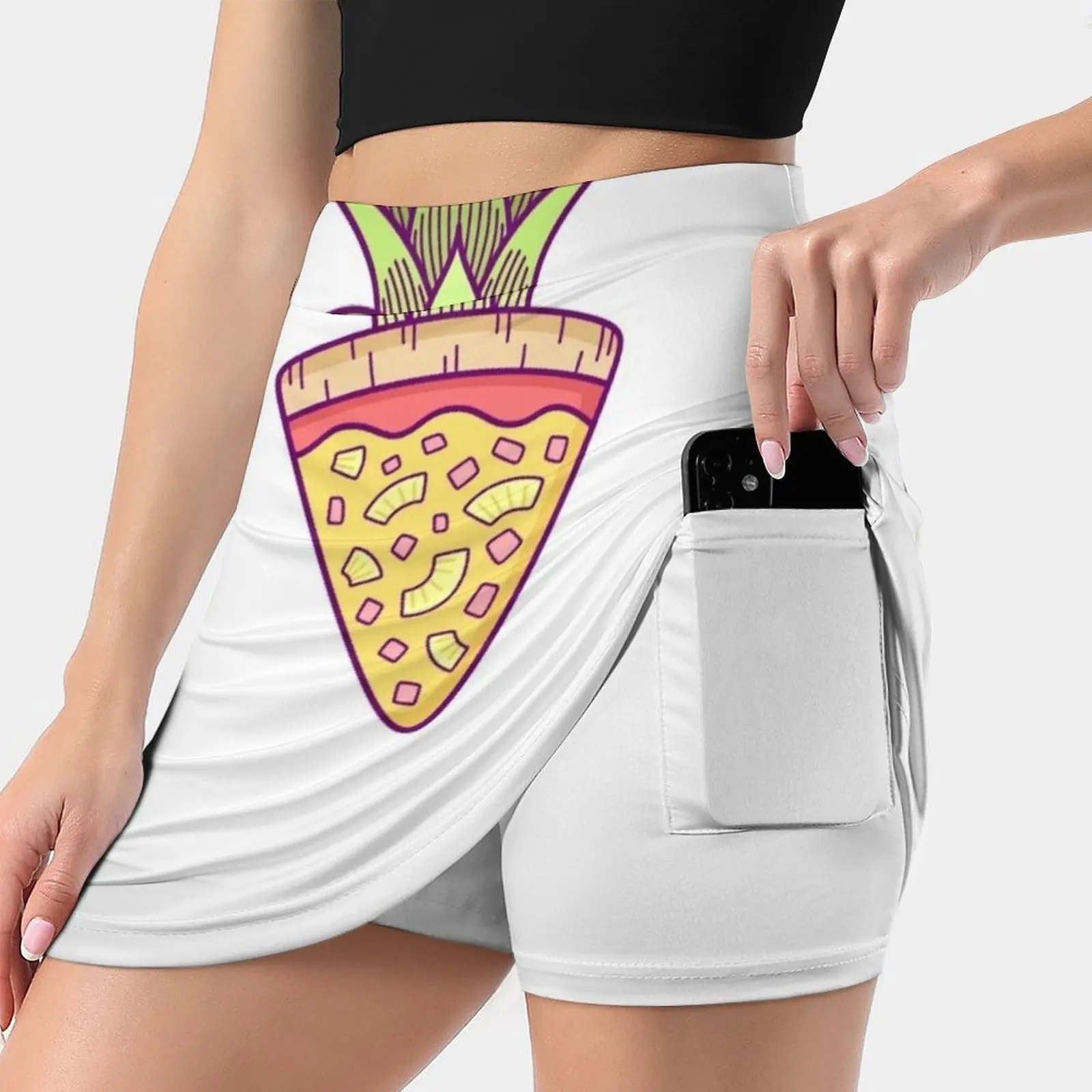 

Pineapple Pizza Coat Of Arms Skirts Woman Fashion 2022 Pant Skirt Mini Skirts Office Short Skirt Pineapple Pizza Pineapple