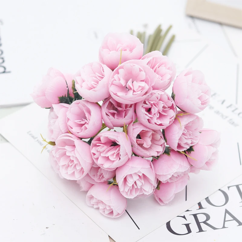 

Искусственные цветы DociDaci, шелковые розы, 27 шт