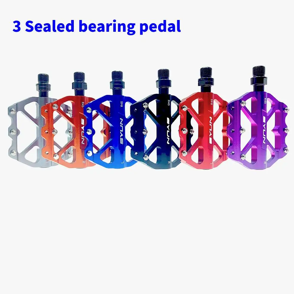 Сверхлегкая велосипедная педаль из алюминиевого сплава SYUN 9/16 с 3 герметичными