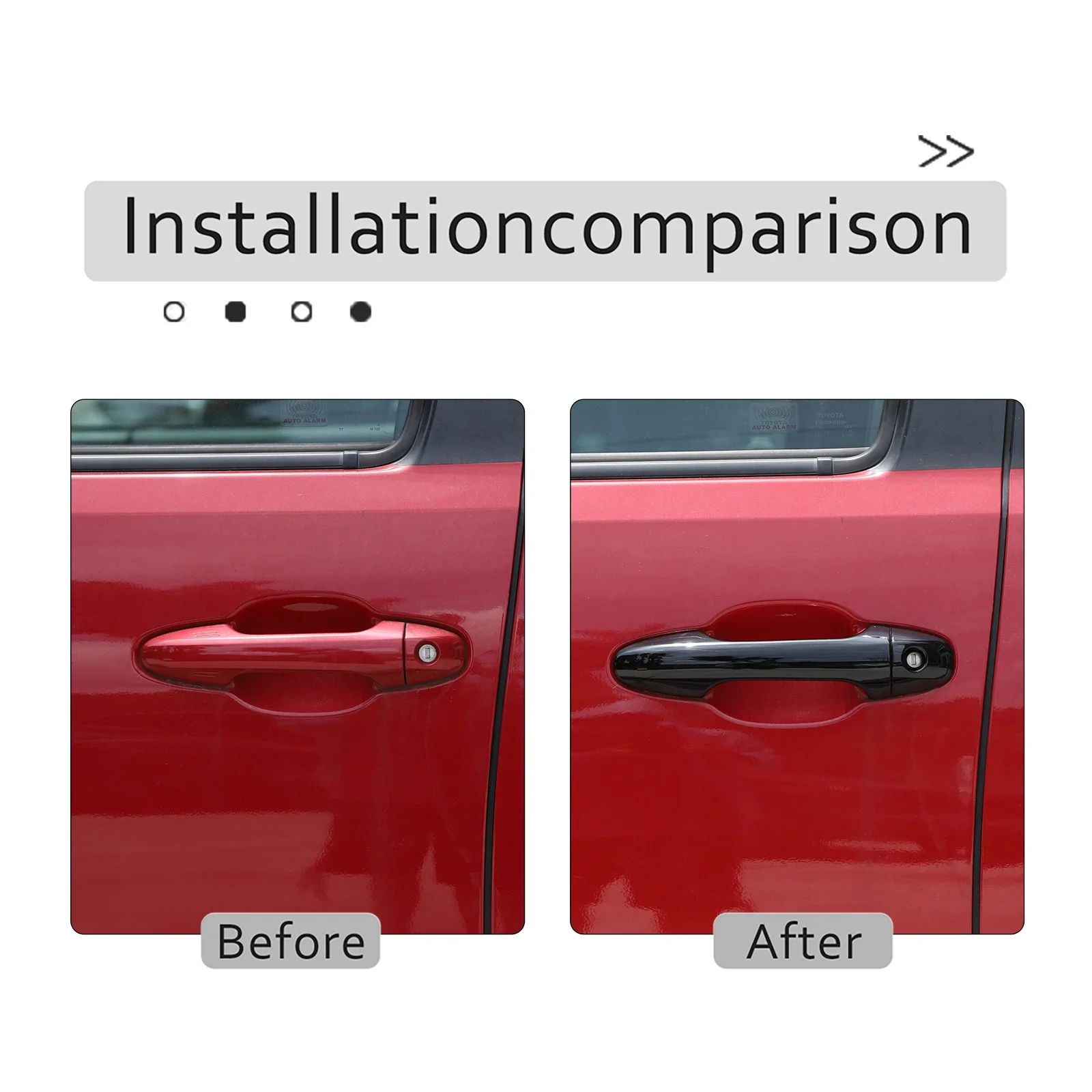 Для Toyota Tacoma 2016-2022 ABS дверная ручка накладка декоративная наклейка аксессуары для